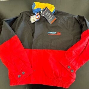 Vtg 90s Swingster‎ USA Olympic Team Colorblock Jacket XL Sportcore Retro Street